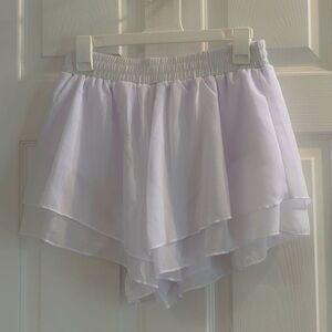 White Layered Skirt / Skort